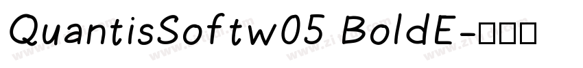 QuantisSoftw05 BoldE字体转换